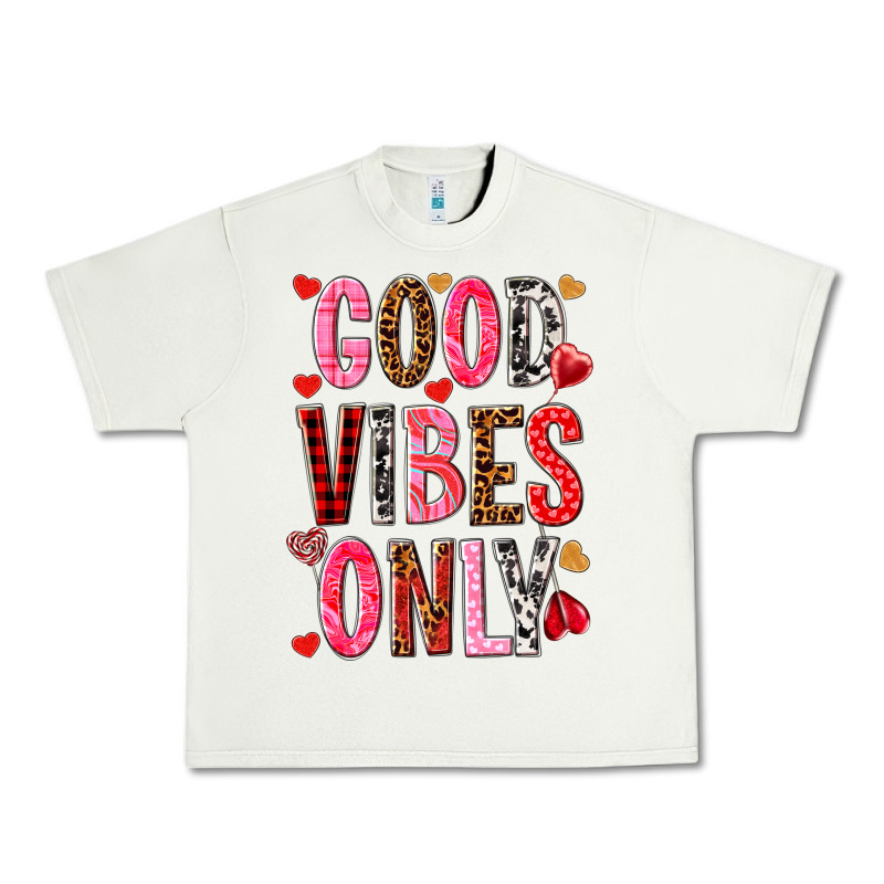 Good Vibes Only Urban Heavy Tee by NancyCooperArtShop | Teevron