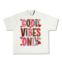 Pistachio good vibes only Urban Heavy Tee - NancyCooperArtShop
