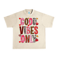 Sandshell good vibes only Urban Heavy Tee - NancyCooperArtShop