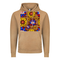 Vintage Camel usa sunflower seamless pattern Vintage Hoodie - BundleAndBundleShop