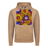 Vintage Coffee usa sunflower seamless pattern Vintage Hoodie - BundleAndBundleShop