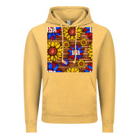 Vintage Mustard usa sunflower seamless pattern Vintage Hoodie - BundleAndBundleShop