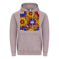 Vintage Zinc usa sunflower seamless pattern Vintage Hoodie - BundleAndBundleShop