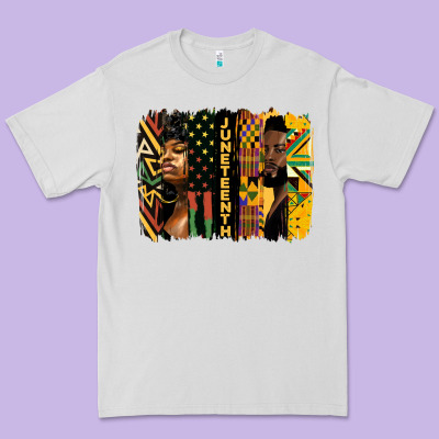 Juneteenth Brush Stroke Premium Tee Designed By Hra Design Shop