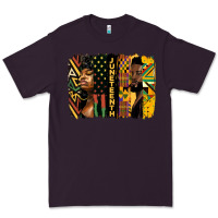 Plum juneteenth brush stroke Premium Tee - HRA Design Shop