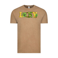 Vintage Coffee lucky horseshoe and four leaf clover Vintage Tee - AdoDesignShop