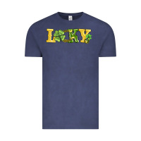 Vintage Denim lucky horseshoe and four leaf clover Vintage Tee - AdoDesignShop