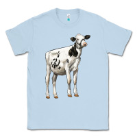 Dusty Blue Holstein Heifer Classic Tee - LillyAllenDesigns