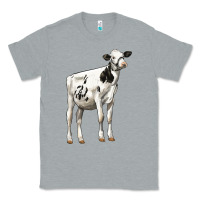 Heather Grey Holstein Heifer Classic Tee - LillyAllenDesigns