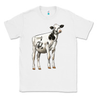 White Holstein Heifer Classic Tee - LillyAllenDesigns