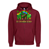 Burgundy St. Patricks Dental Zipper Hoodie - BundleAndBundleShop