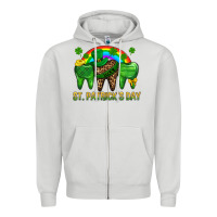 Dove Grey St. Patricks Dental Zipper Hoodie - BundleAndBundleShop