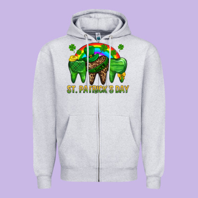 St. Patricks Dental Zipper Hoodie Designed By Bundleandbundleshop