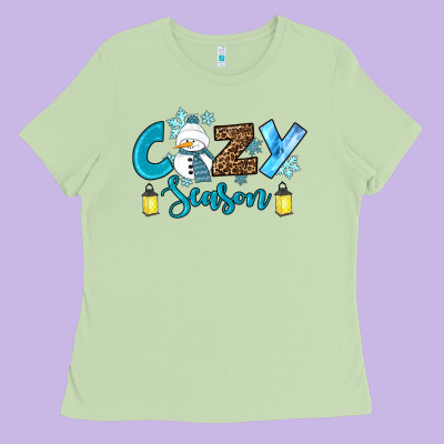 Cozy Season Winter Ladies Tee Designed By Ranaportraitstore