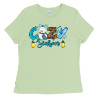 Matcha cozy season winter Ladies Tee - RanaPortraitStore