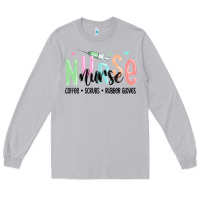 Moon Dust coffee scrubs rubber gloves nurse Long Sleeve Tee - MaliasSmallBusiness