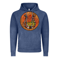 Vintage Denim horseshoe circle Vintage Hoodie - JahusDesignShop