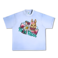 Grape Ice he is risen cross rabbit Urban Heavy Tee - BarkalooDesign