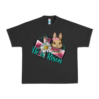 Pigment Black he is risen cross rabbit Urban Heavy Tee - BarkalooDesign