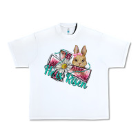 White he is risen cross rabbit Urban Heavy Tee - BarkalooDesign