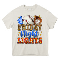 Cream friday night lights baseball Heavy Core Tee - Zillion Design Studio