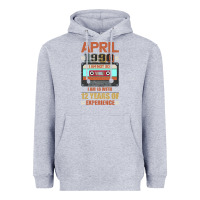 Heather Grey Aprıl 1990 I Am Not 30 I'm 18 With 12 Years Of Experience Heavyweight Hoodie - Bettercallsaul