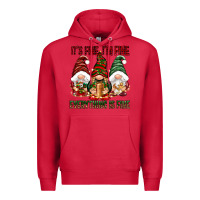 Cardinal It's fine i'm fine everything is fine Premium Hoodie - NancyCooperArtShop