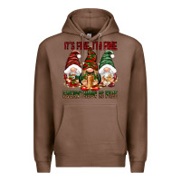Chestnut It's fine i'm fine everything is fine Premium Hoodie - NancyCooperArtShop