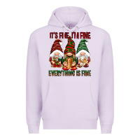 Lilac It's fine i'm fine everything is fine Premium Hoodie - NancyCooperArtShop