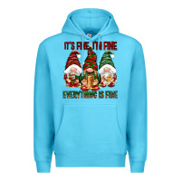 Ocean Blue It's fine i'm fine everything is fine Premium Hoodie - NancyCooperArtShop