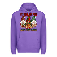 Purple It's fine i'm fine everything is fine Premium Hoodie - NancyCooperArtShop