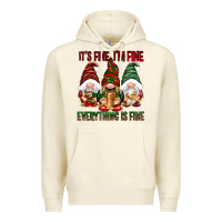Sandshell It's fine i'm fine everything is fine Premium Hoodie - NancyCooperArtShop