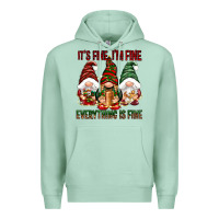 Seafoam It's fine i'm fine everything is fine Premium Hoodie - NancyCooperArtShop