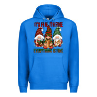 True Royal It's fine i'm fine everything is fine Premium Hoodie - NancyCooperArtShop