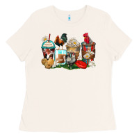 Bone rooster coffee cups Ladies Tee - Zillion Design Studio