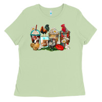 Matcha rooster coffee cups Ladies Tee - Zillion Design Studio