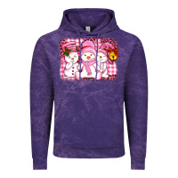 Cloud Purple chillin pink   with my snowmies  ado Vintage Hoodie - AdoDesignShop