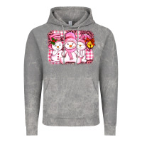 Cloud Rock chillin pink   with my snowmies  ado Vintage Hoodie - AdoDesignShop