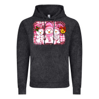 Vintage Black chillin pink   with my snowmies  ado Vintage Hoodie - AdoDesignShop