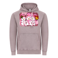 Vintage Zinc chillin pink   with my snowmies  ado Vintage Hoodie - AdoDesignShop
