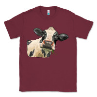 Burgundy holstein heifer face Classic Tee - LillyAllenDesigns