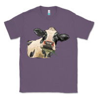 Lavender holstein heifer face Classic Tee - LillyAllenDesigns
