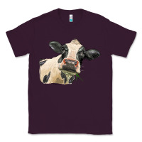 Plum holstein heifer face Classic Tee - LillyAllenDesigns