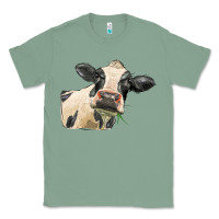 Sage holstein heifer face Classic Tee - LillyAllenDesigns