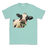 Seafoam holstein heifer face Classic Tee - LillyAllenDesigns