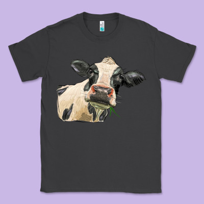 Holstein Heifer Face Classic Tee Designed By Lillyallendesigns