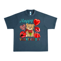 Midnight Navy happy valentines day Urban Heavy Tee - NancyCooperArtShop
