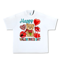 White happy valentines day Urban Heavy Tee - NancyCooperArtShop
