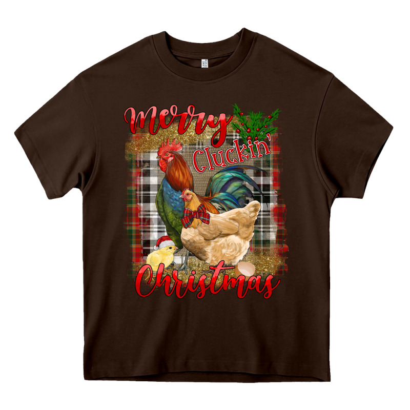Merry Cluckin' Christmas Heavy Core Tee by RanaPortraitStore | Teevron