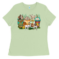 Matcha goats coffee cups Ladies Tee - Zillion Design Studio